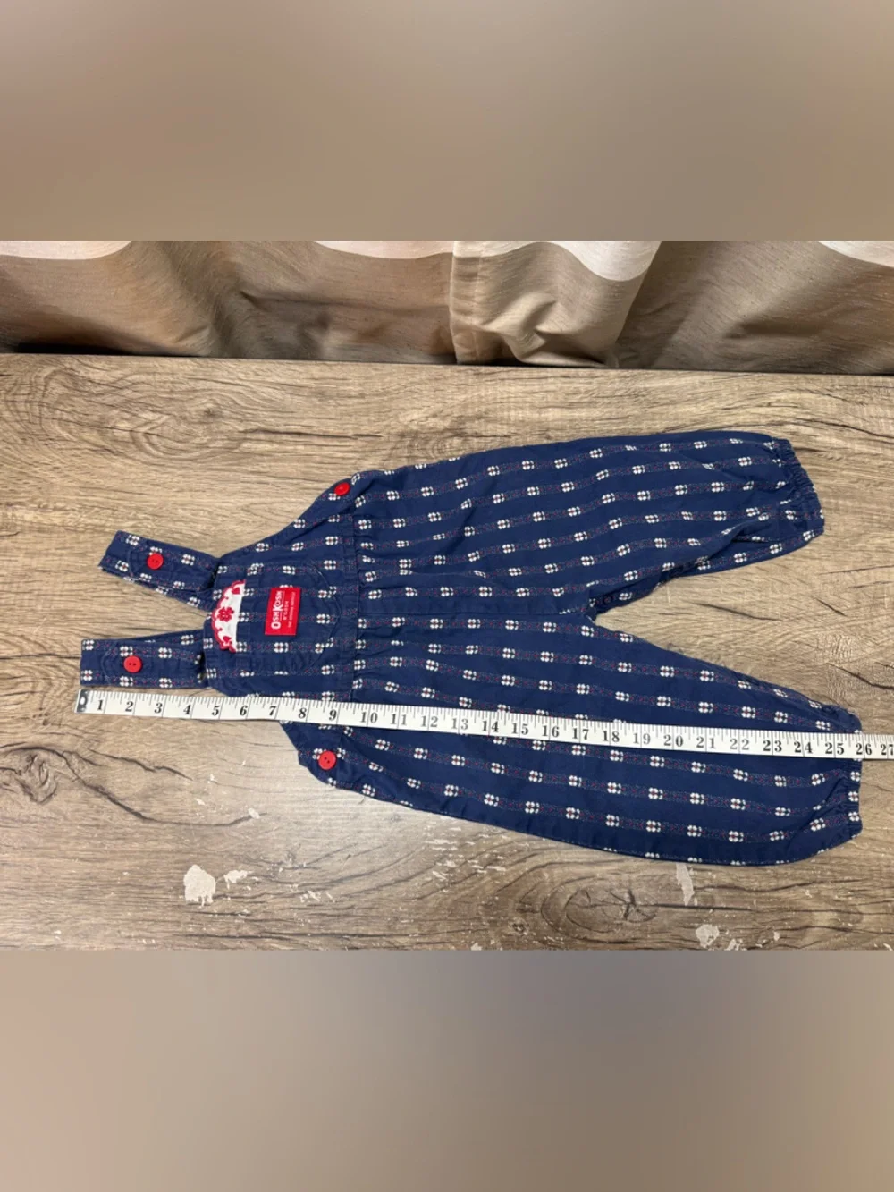 Vintage OshKosh‎ B'gosh Sz 24m Floral Overalls